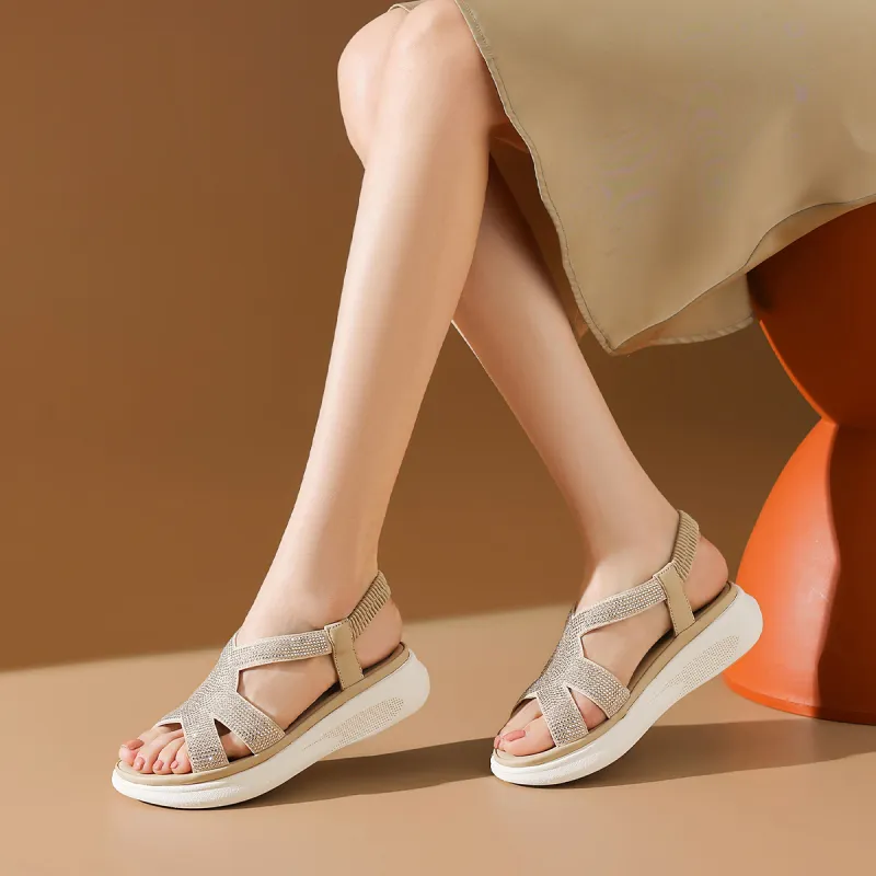 BOERDIQI One Strap Sandals 4cm Women's-10