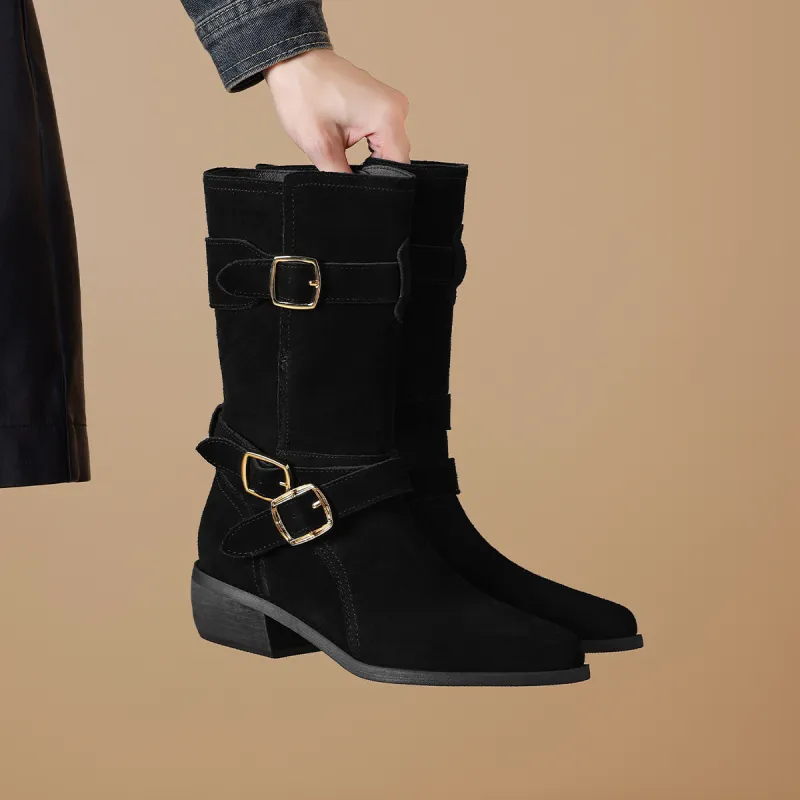 BOERDIQI Cavalier Boots Ankle Boots 4.4cm Women's-5