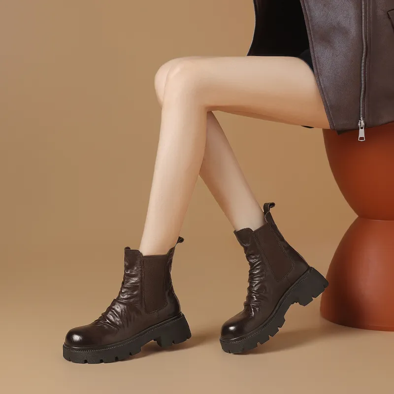BOERDIQI Short Chelsea Boots 4.8cm Women's-9