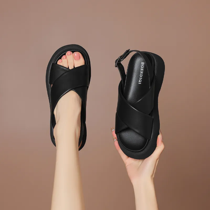 BOERDIQI One Strap Sandals 5cm Women's-14