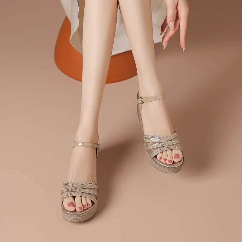 BOERDIQI Strap Sandals 6cm Women's-5
