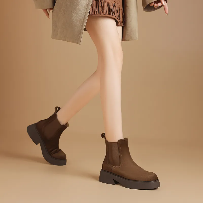 BOERDIQI Cigarette-Box Boots Ankle Boots 4.5cm Women's-12