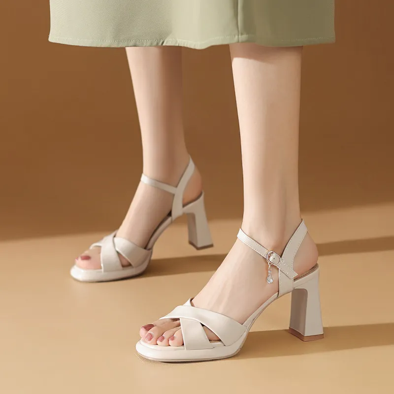 BOERDIQI Strap Sandals 7cm Women's-3