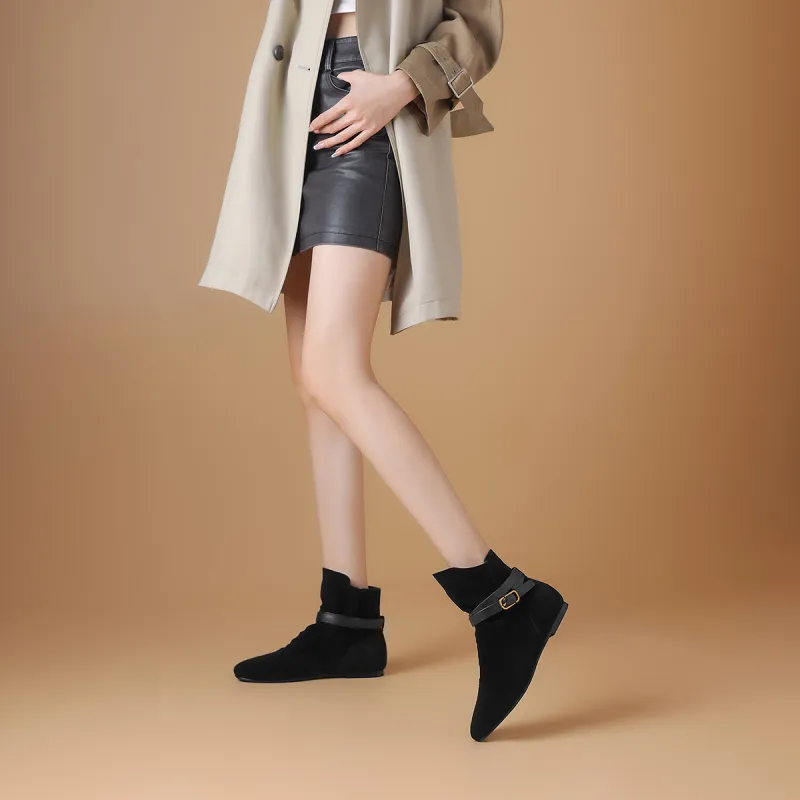 BOERDIQI Ankle Boots 0.7cm Women's-5