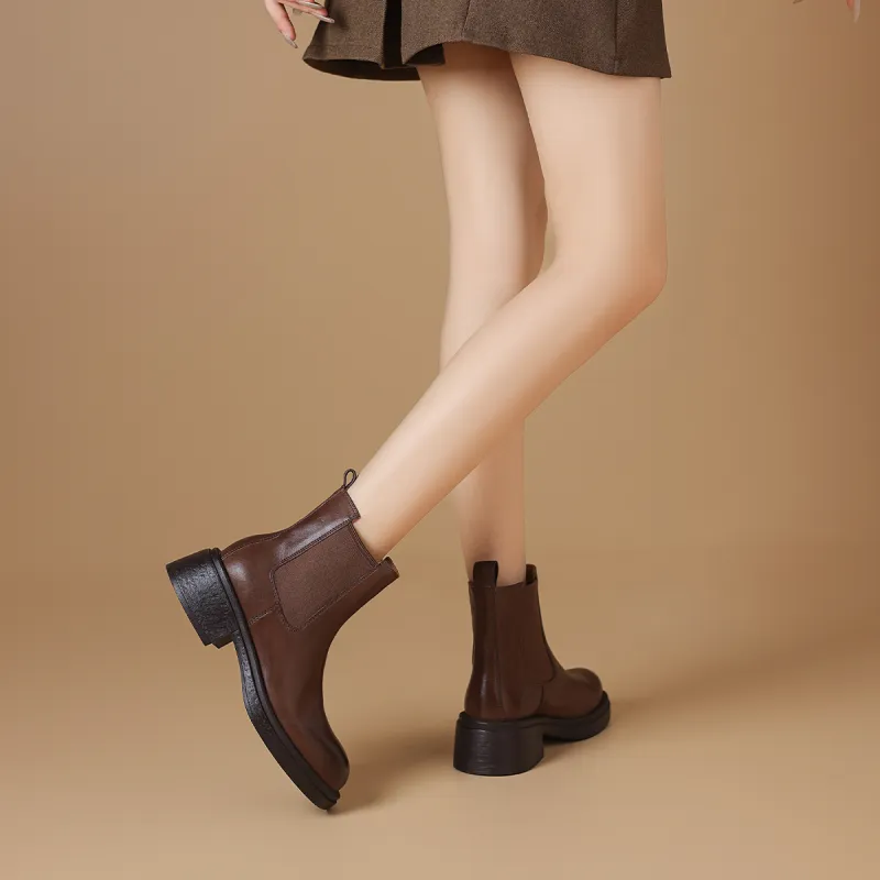 BOERDIQI Short Chelsea Boots 4.5cm Women's-12