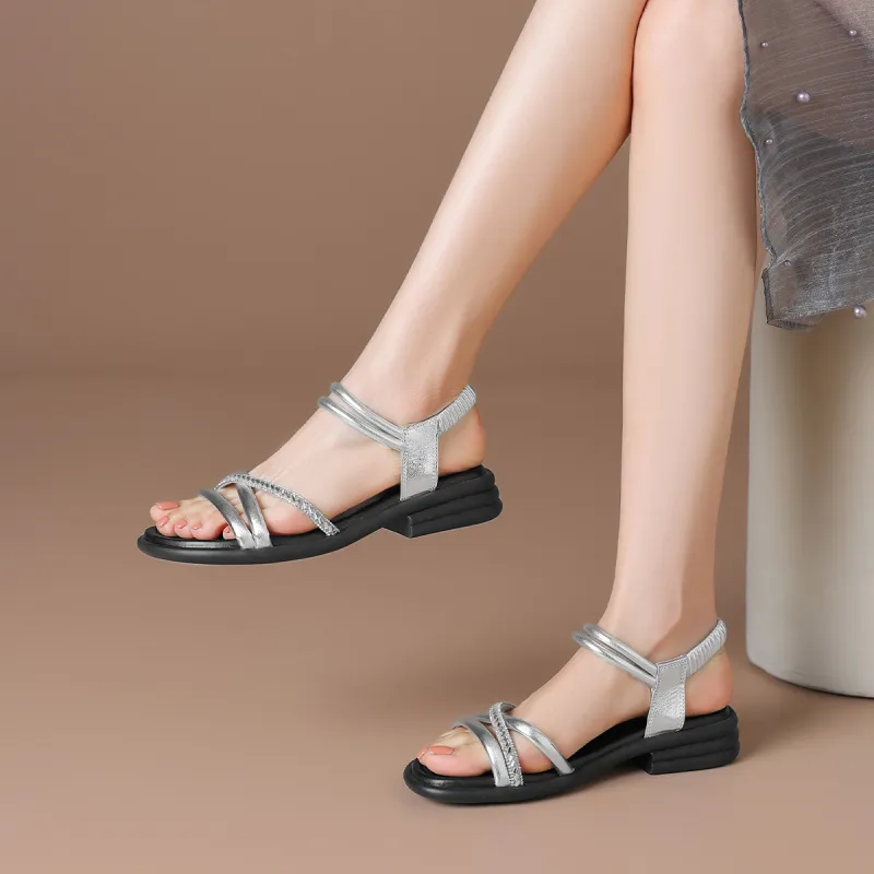 BOERDIQI One Strap Sandals 3.5cm Women's-8