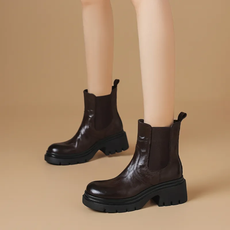BOERDIQI Crew Chelsea Boots 4.5cm Women's-10