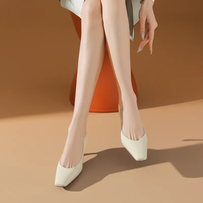 BOERDIQI Flared Heel High Heels 5cm Women's-11