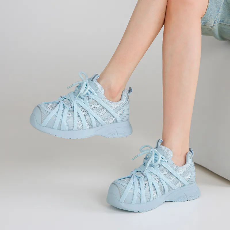 BOERDIQI Lightweight And Breathable Low Top Chunky Sneakers Women's-8