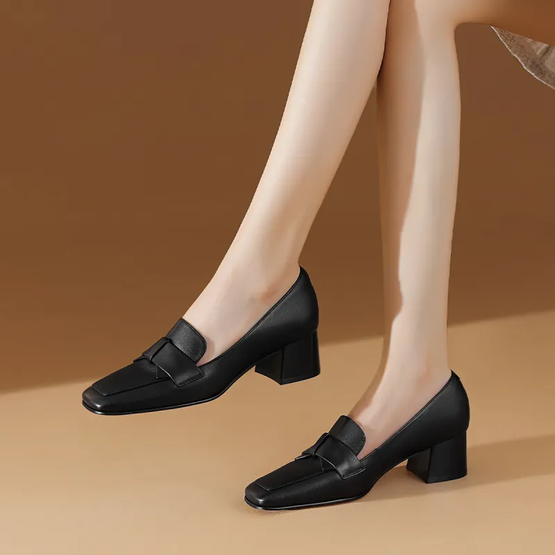 BOERDIQI Chunky Heel High Heels 4.5cm Women's-2