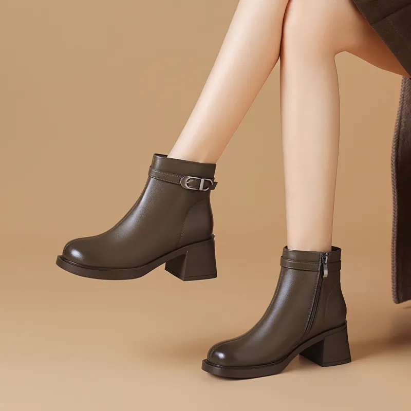 BOERDIQI Ankle Boots 5.7cm Women's-8