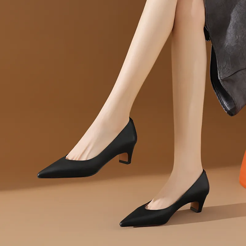 BOERDIQI Chunky Heel High Heels 4.7cm Women's-1