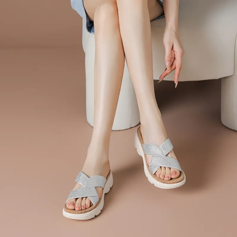 BOERDIQI Abrasion Resistant Slide Slippers Women's-3