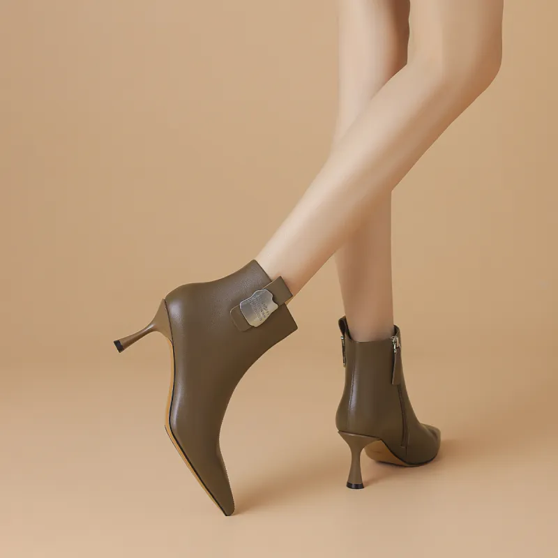 BOERDIQI Ankle Boots 7cm Women's-9