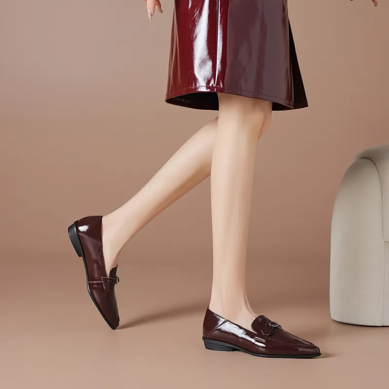 BOERDIQI Loafers Women's Black/Burgundy-13