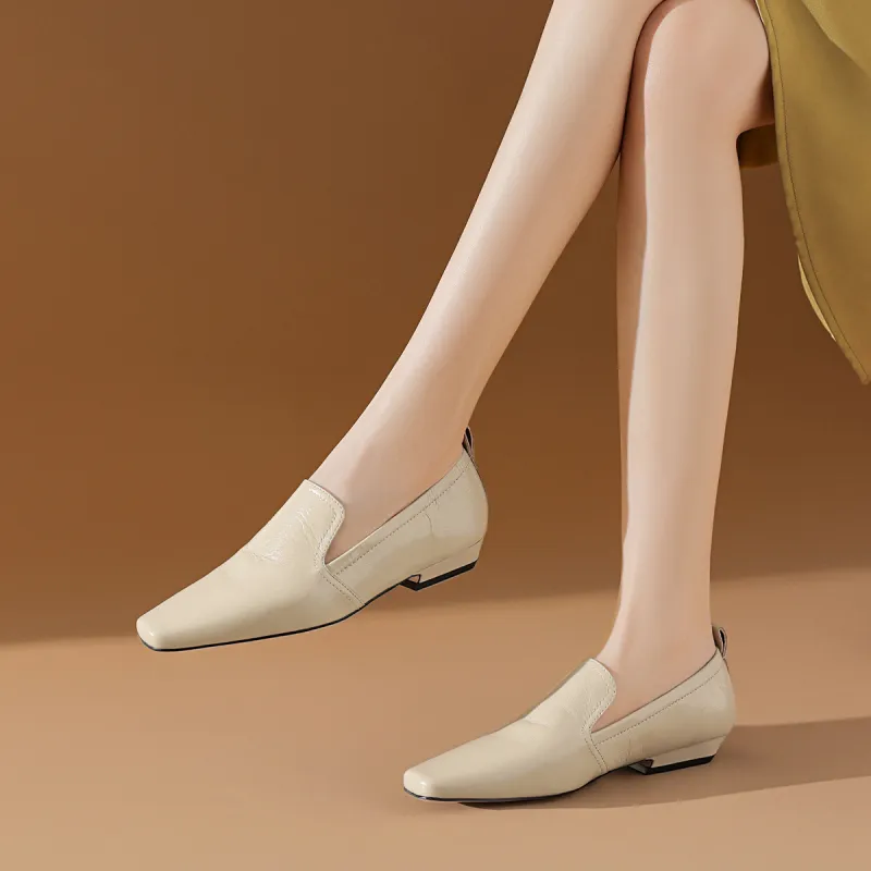 BOERDIQI Loafers Women's Black/Beige Apricot-8