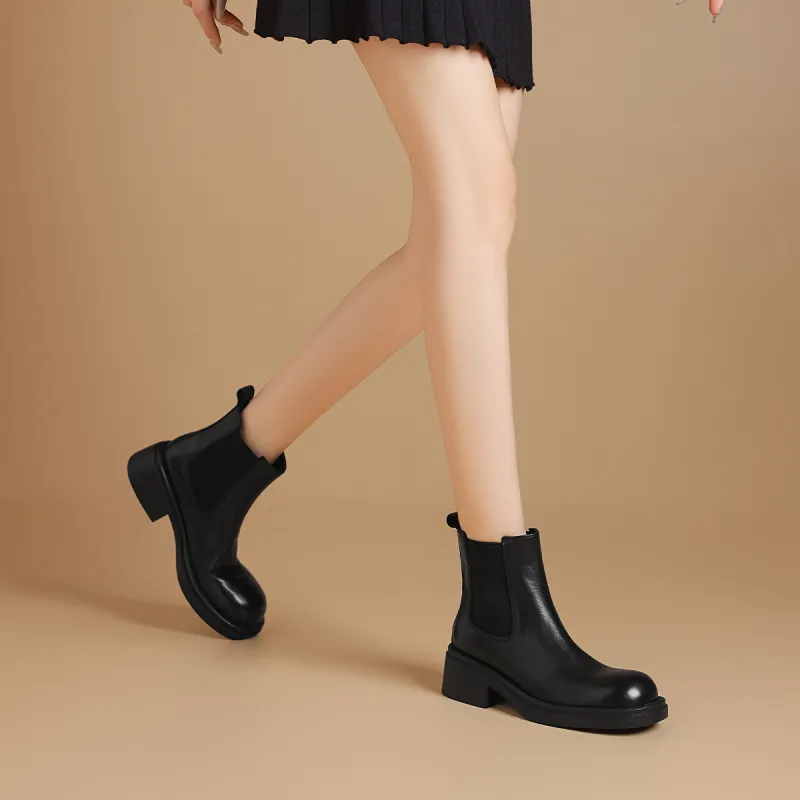 BOERDIQI Short Chelsea Boots 4.5cm Women's-5