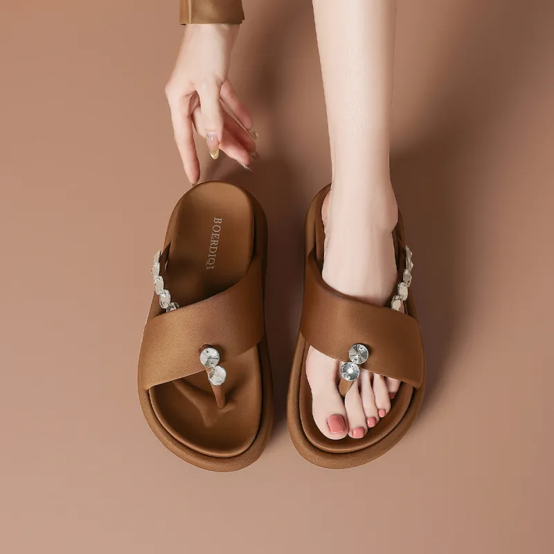 BOERDIQI Abrasion Resistant Flip Flops Women's-13