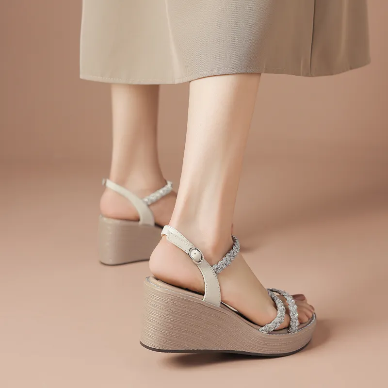BOERDIQI Strap Sandals 7CM Women's-6