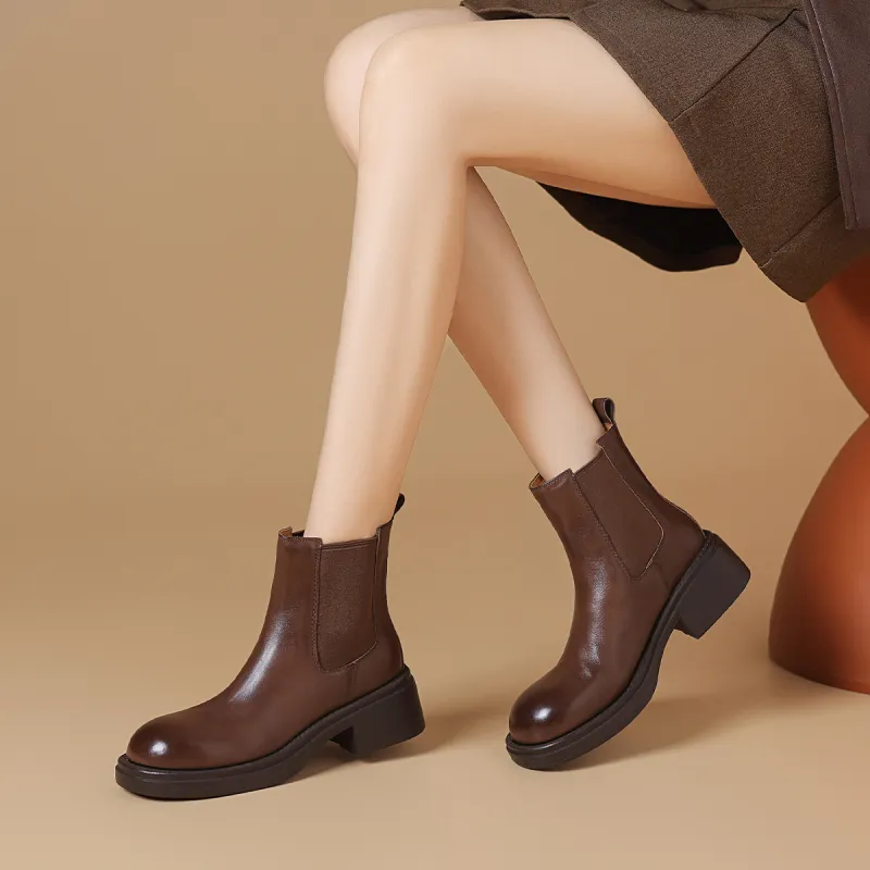 BOERDIQI Short Chelsea Boots 4.5cm Women's-11