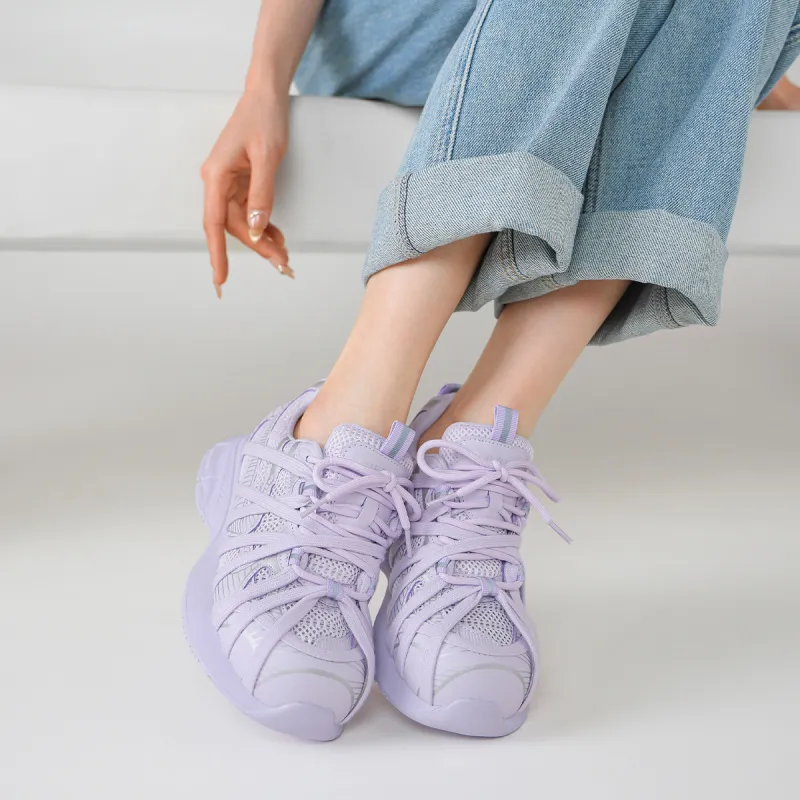 BOERDIQI Lightweight And Breathable Low Top Chunky Sneakers Women's-3