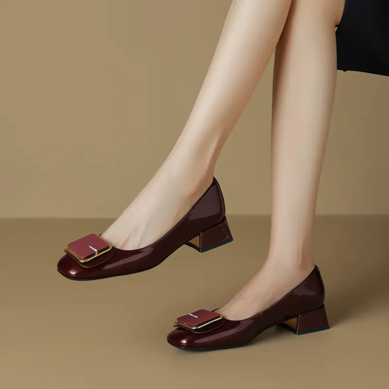 BOERDIQI Chunky Heel High Heels 3.2cm Women's-16