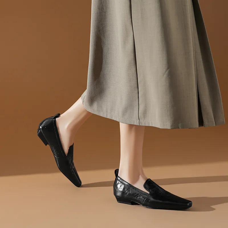 BOERDIQI Loafers Women's Black/Beige Apricot-6