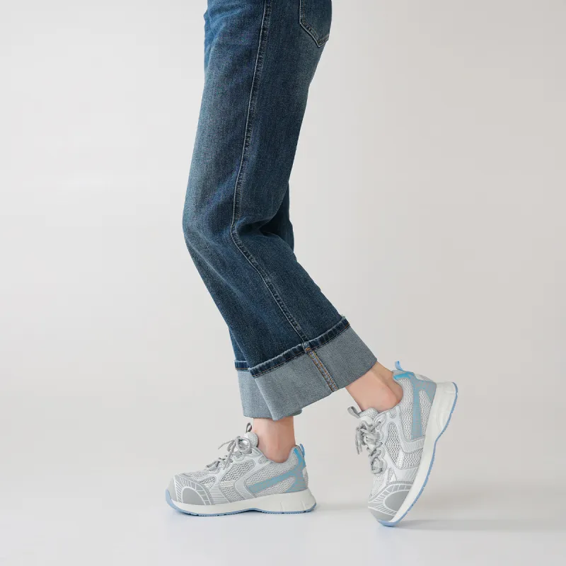 BOERDIQI Breathable Lightweight Height Increasing Low Top Chunky Sneakers Women's-11