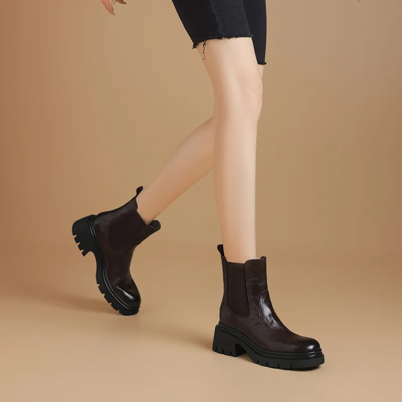 BOERDIQI Crew Chelsea Boots 4.5cm Women's-9