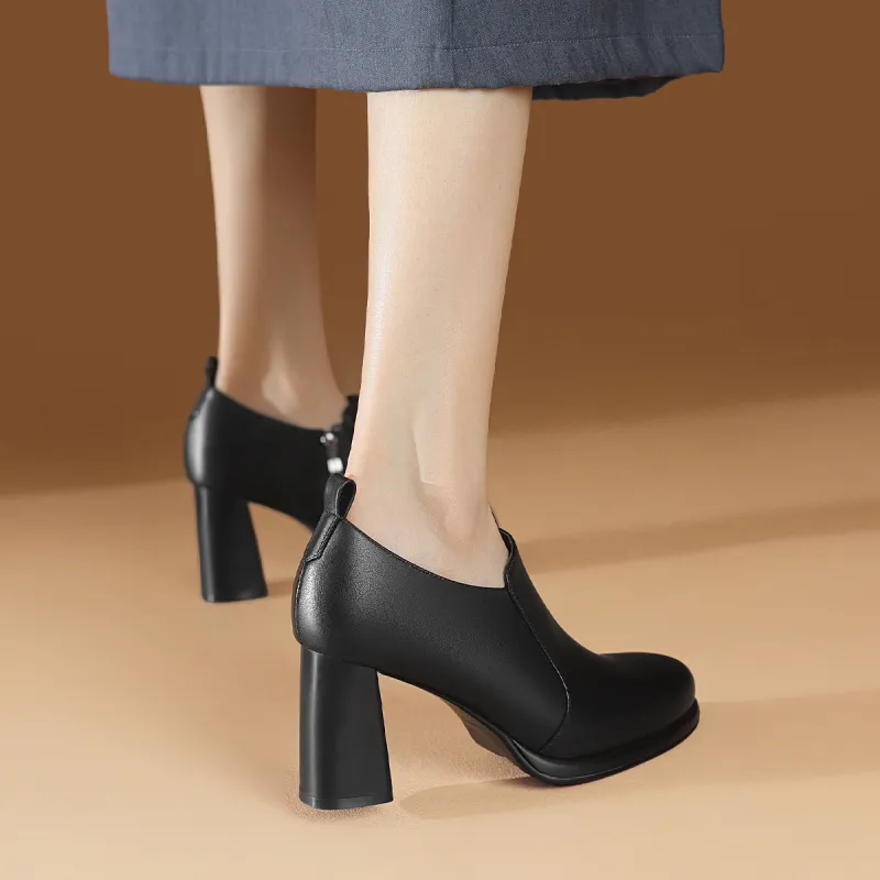 BOERDIQI Ankle Boots Women's Black-7