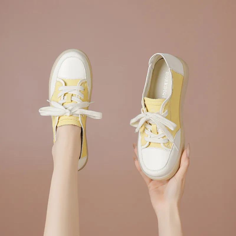 BOERDIQI Breathable And Lightweight Low Top Casual Shoes Women's-5