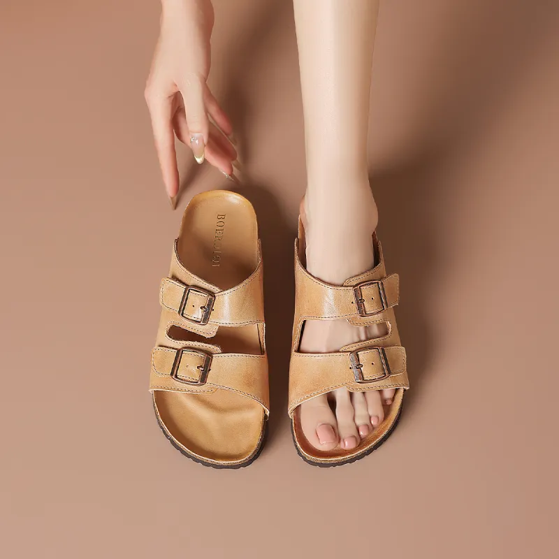 BOERDIQI Abrasion Resistant Slide Slippers Women's-12