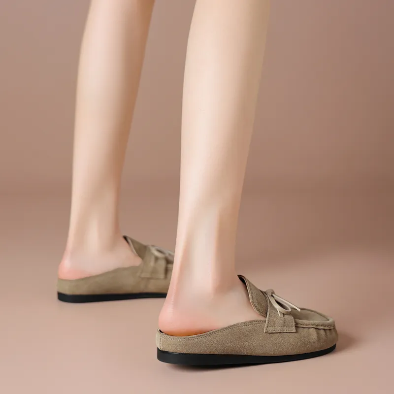 BOERDIQI Rubber Sole Abrasion Resistant Closed Toe Slippers Women's-6