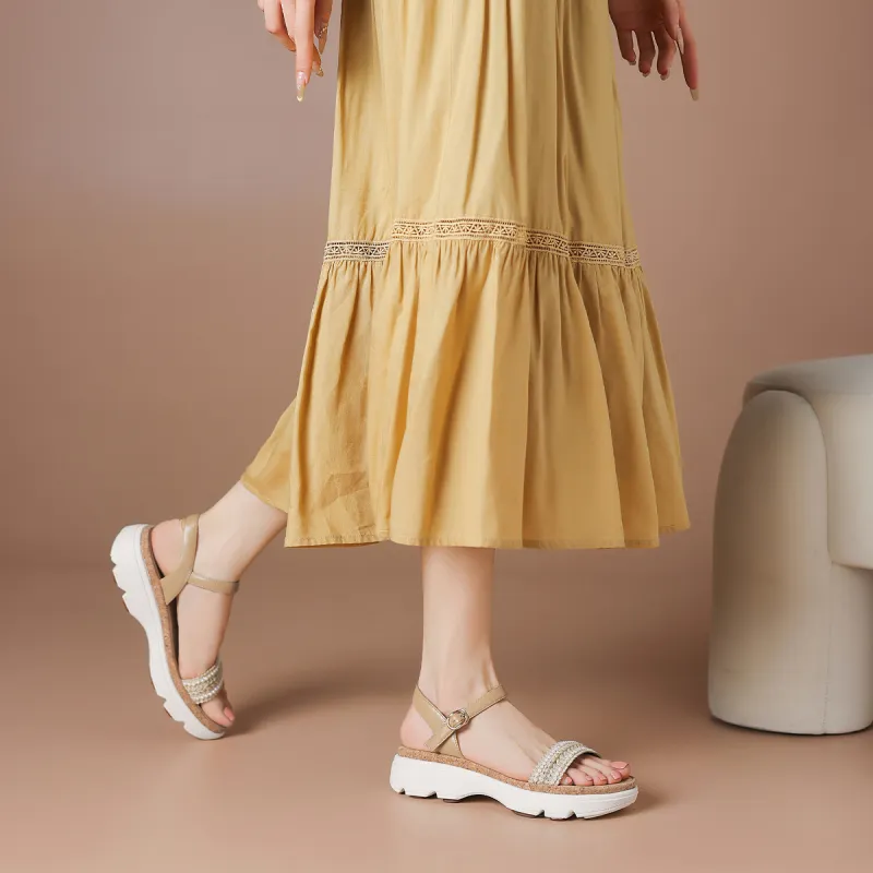 BOERDIQI One Strap Sandals 3.5cm Women's-11