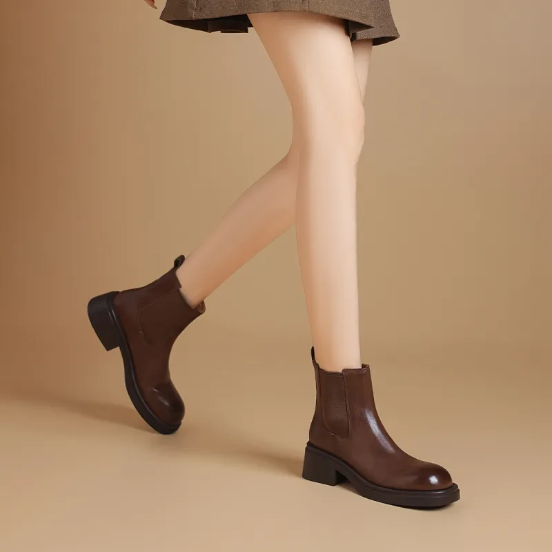 BOERDIQI Short Chelsea Boots 4.5cm Women's-14