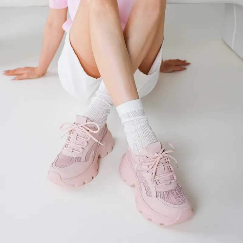 BOERDIQI Breathable Height Increase Chunky Sneakers Women's-8