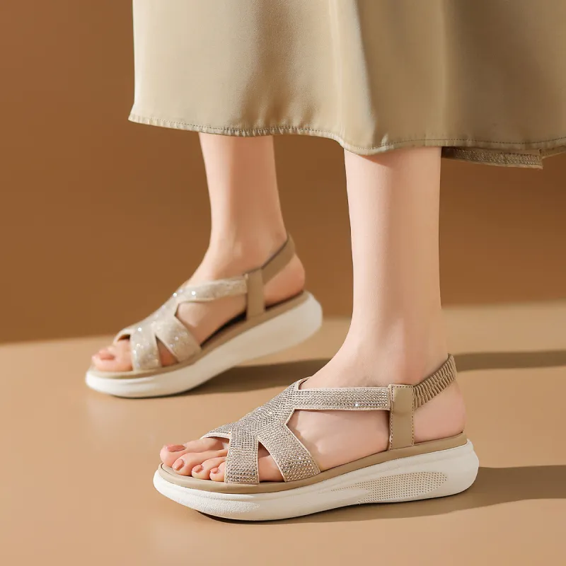 BOERDIQI One Strap Sandals 4cm Women's-9