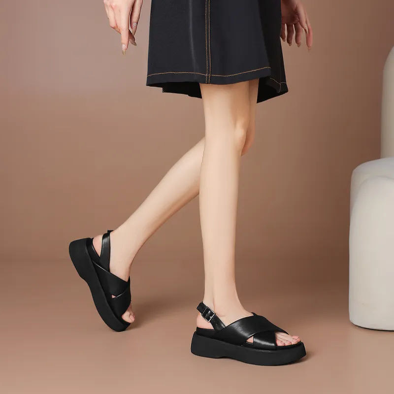 BOERDIQI One Strap Sandals 5cm Women's-11