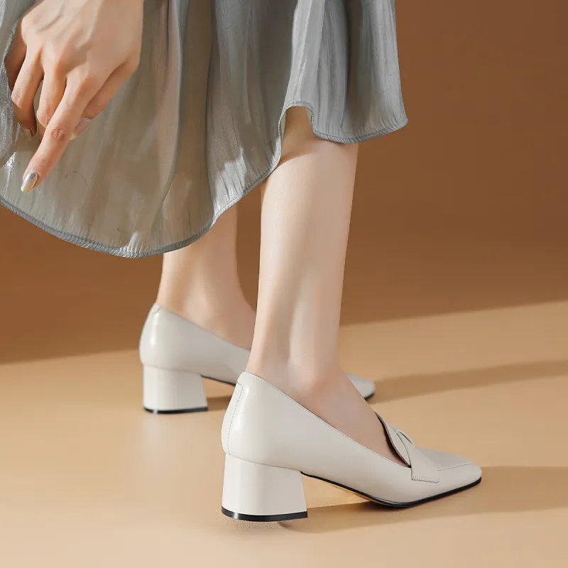 BOERDIQI Chunky Heel High Heels 4.5cm Women's-10