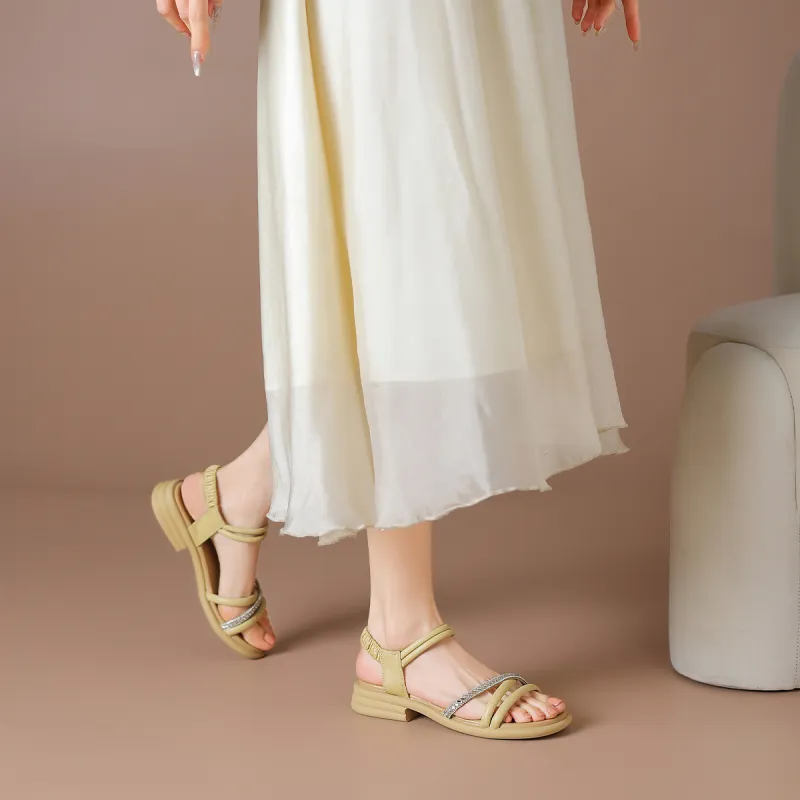 BOERDIQI One Strap Sandals 3.5cm Women's-4