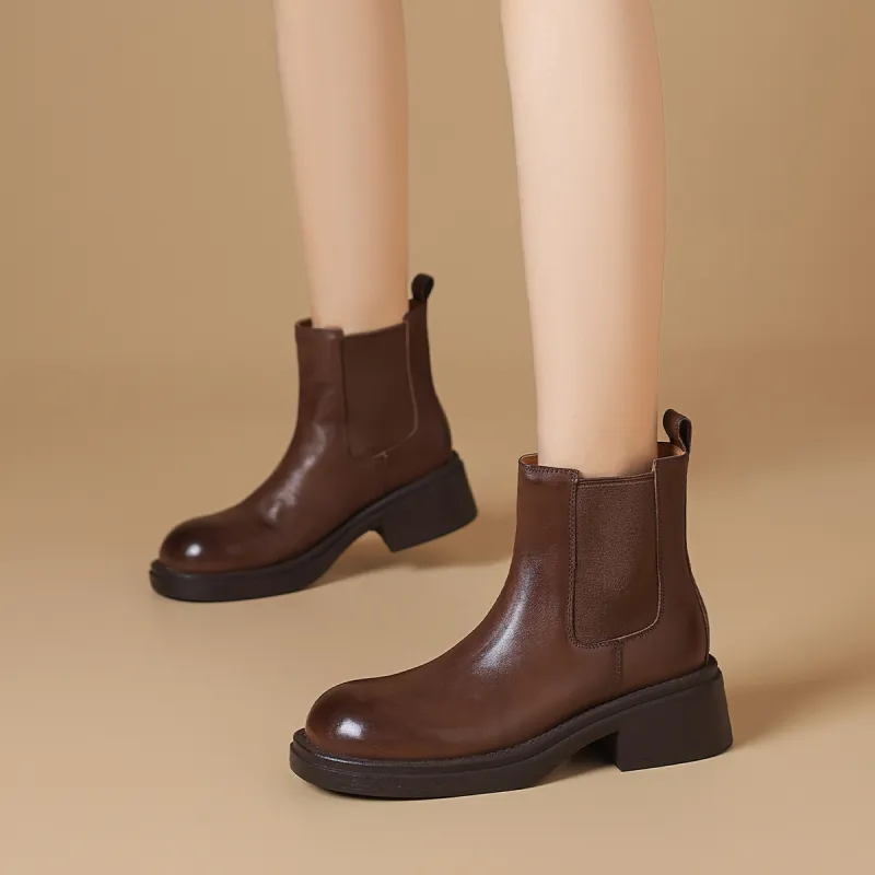 BOERDIQI Short Chelsea Boots 4.5cm Women's-13