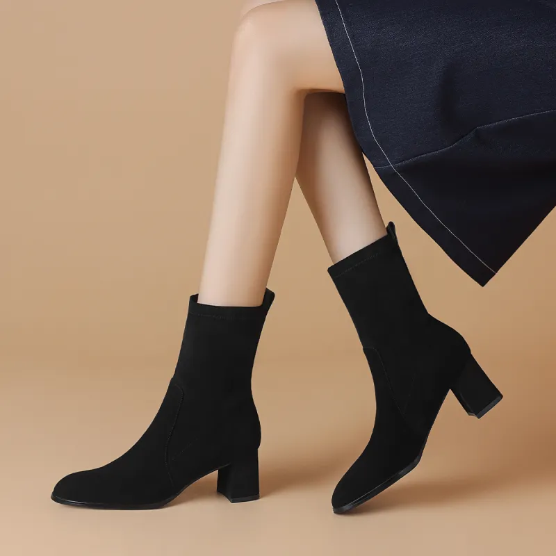 BOERDIQI Ankle Boots Women's Black-2