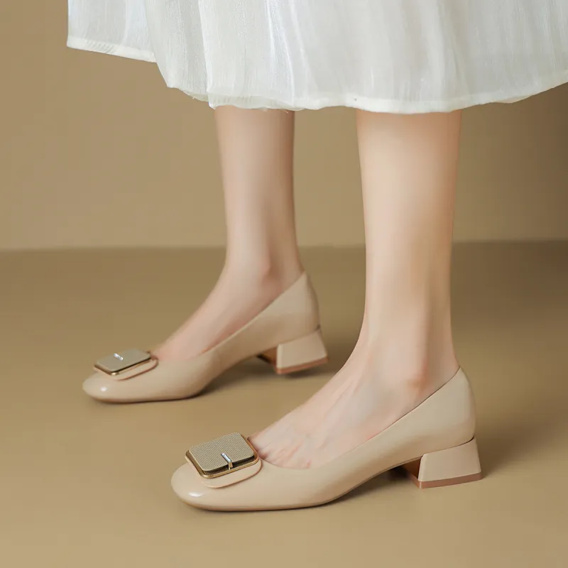 BOERDIQI Chunky Heel High Heels 3.2cm Women's-7