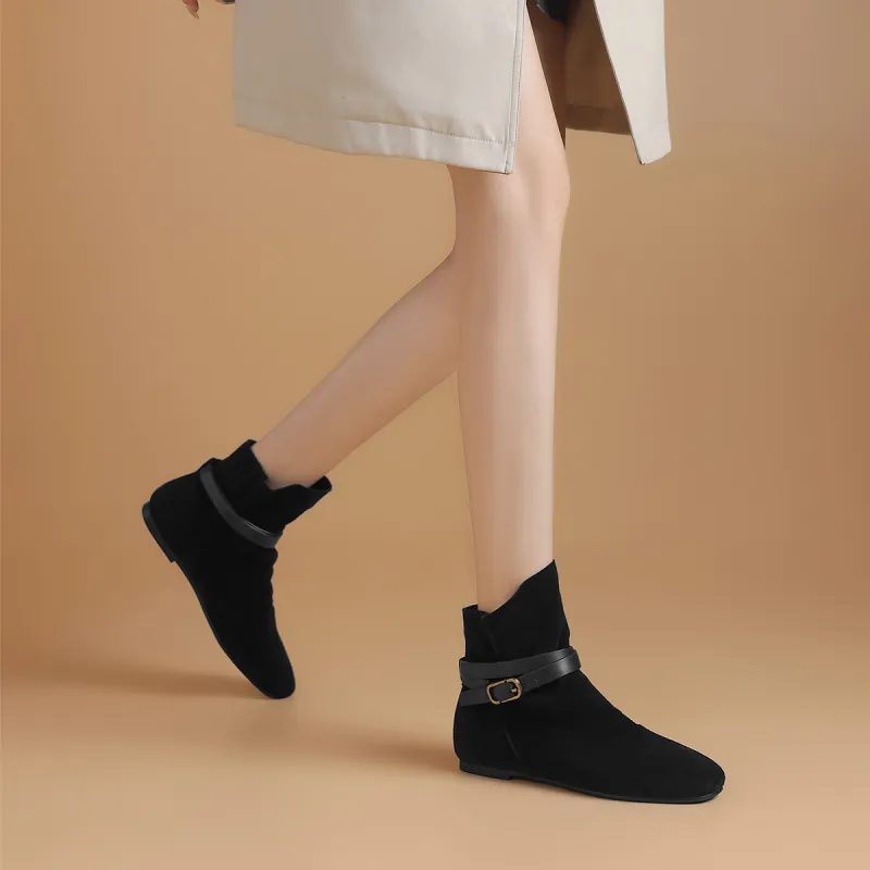 BOERDIQI Ankle Boots 0.7cm Women's-3