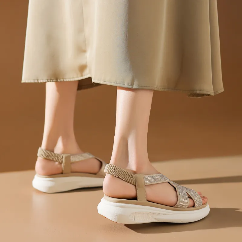 BOERDIQI One Strap Sandals 4cm Women's-13