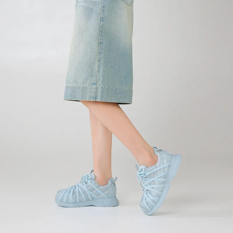 BOERDIQI Lightweight And Breathable Low Top Chunky Sneakers Women's-12