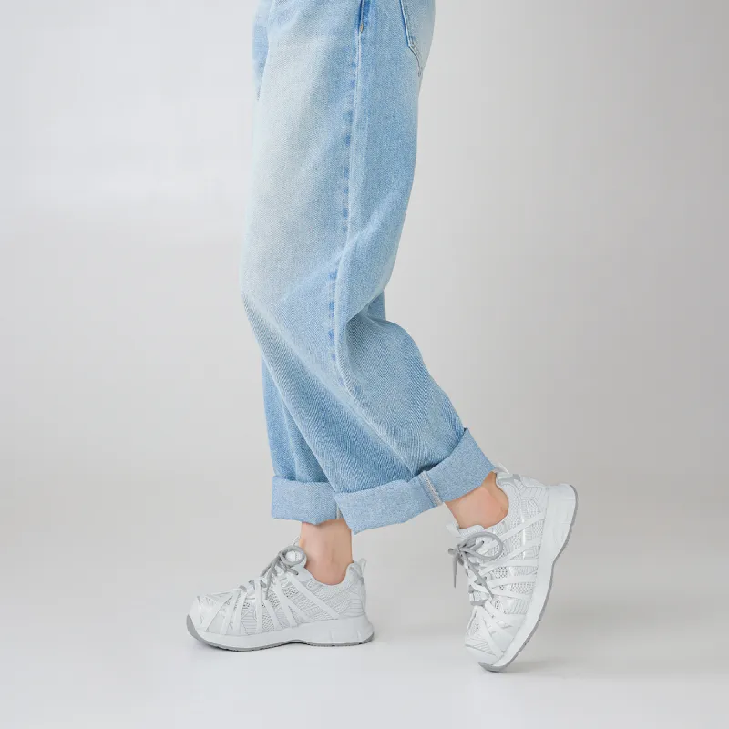 BOERDIQI Lightweight And Breathable Low Top Chunky Sneakers Women's-19