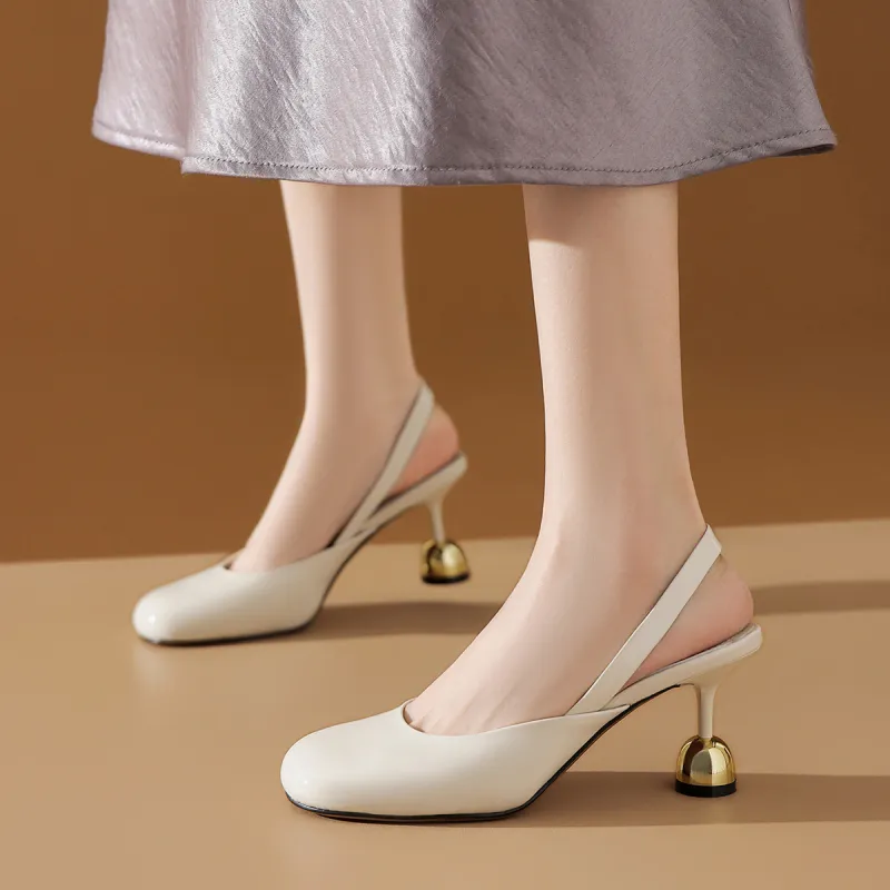 BOERDIQI Flared Heel High Heels 8cm Women's-3