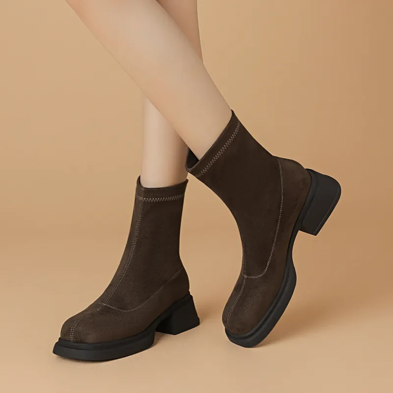 BOERDIQI Ankle Boots 5cm Women's-10