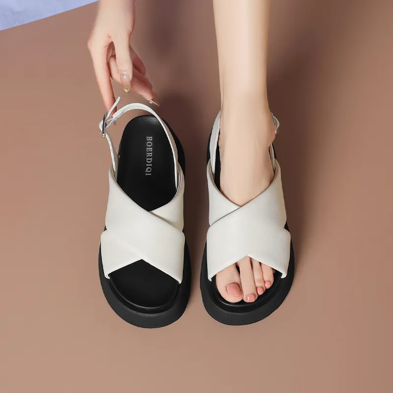 BOERDIQI One Strap Sandals 5cm Women's-5